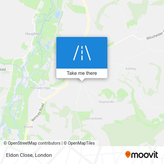Eldon Close map