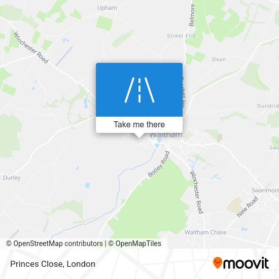 Princes Close map