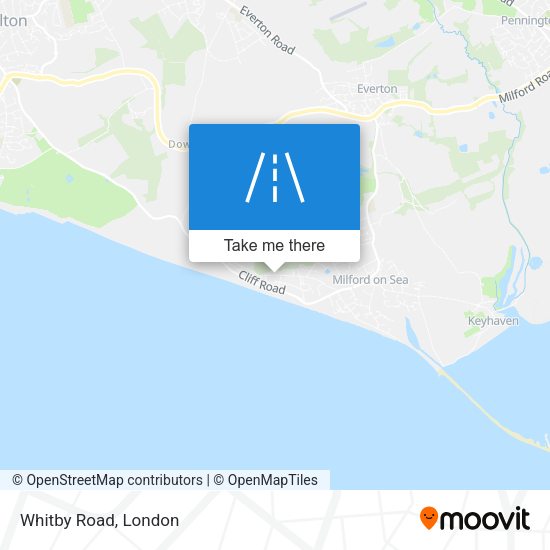 Whitby Road map