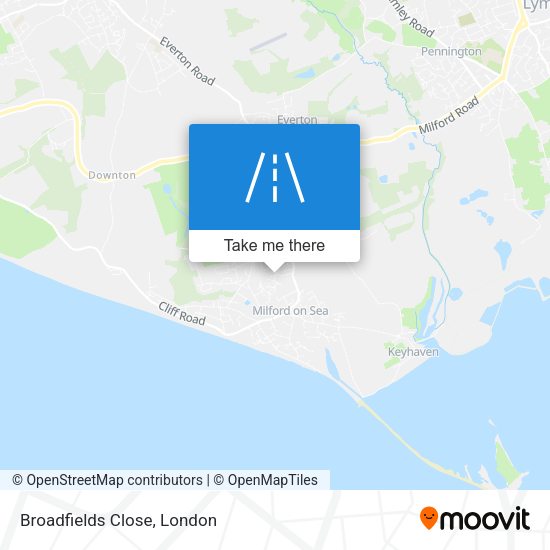 Broadfields Close map