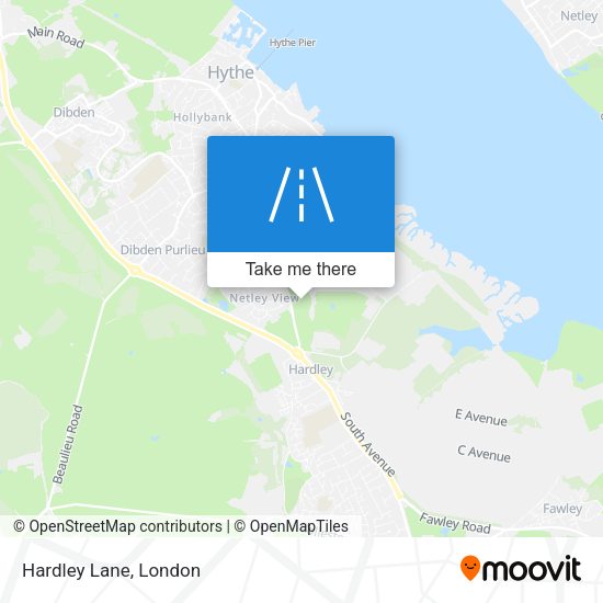 Hardley Lane map
