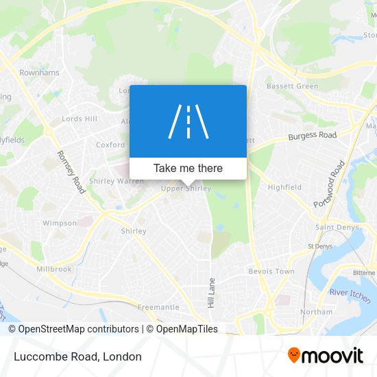 Luccombe Road map