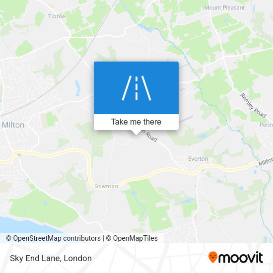 Sky End Lane map