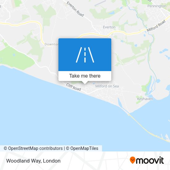 Woodland Way map