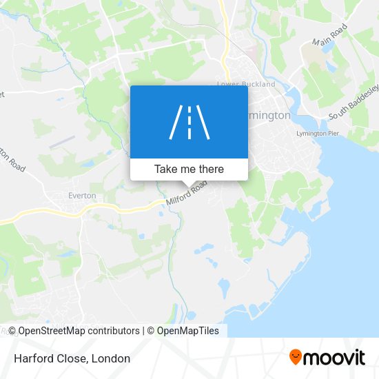 Harford Close map