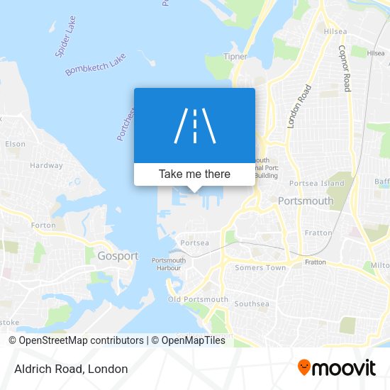 Aldrich Road map