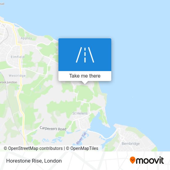 Horestone Rise map