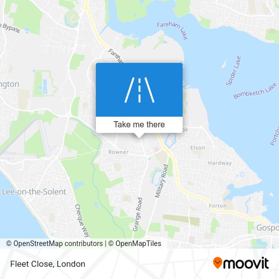 Fleet Close map
