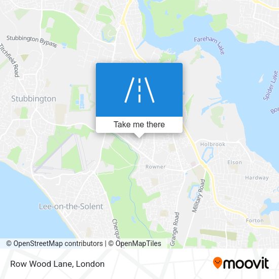 Row Wood Lane map