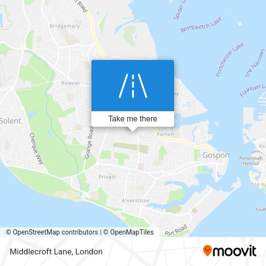 Middlecroft Lane map
