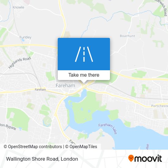 Wallington Shore Road map