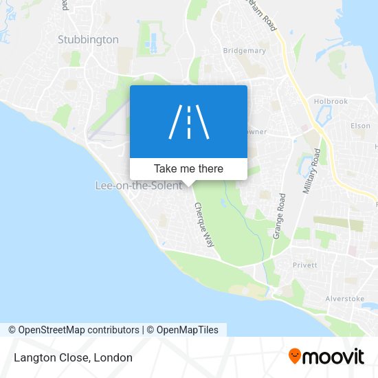 Langton Close map