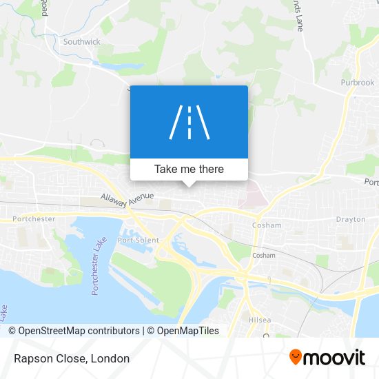 Rapson Close map