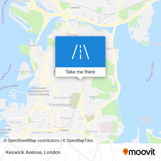 Keswick Avenue map
