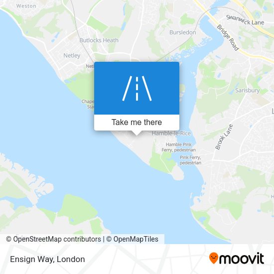 Ensign Way map