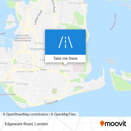 Edgeware Road map
