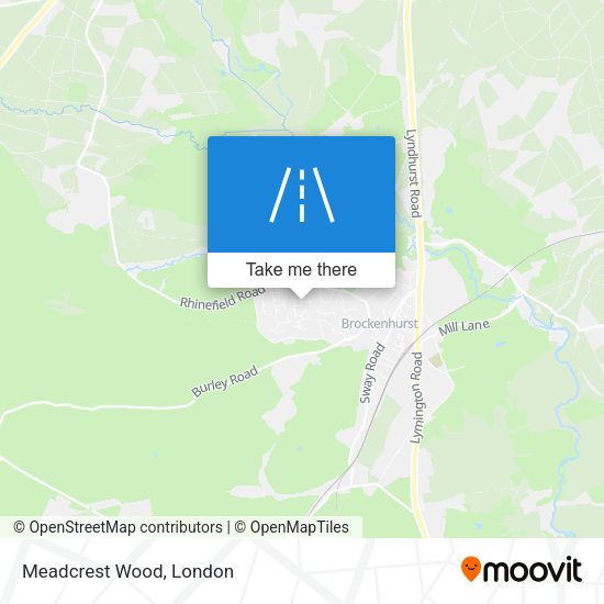 Meadcrest Wood map