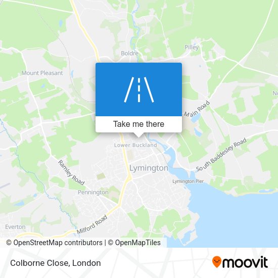 Colborne Close map