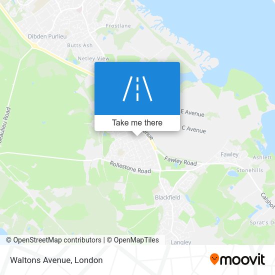 Waltons Avenue map