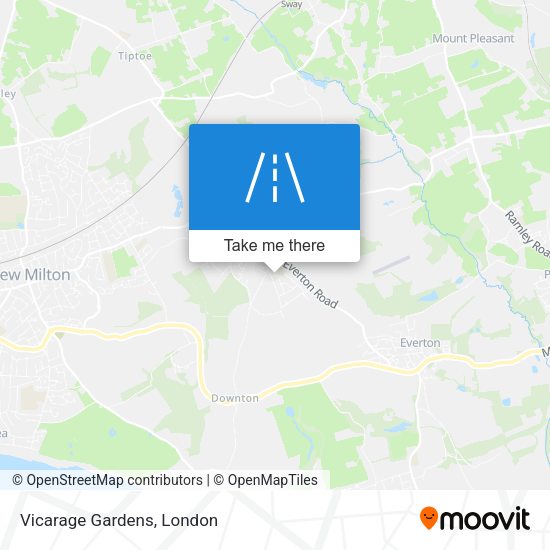 Vicarage Gardens map