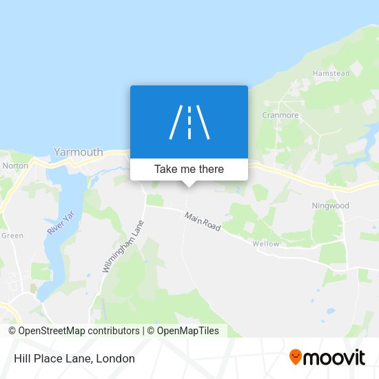 Hill Place Lane map