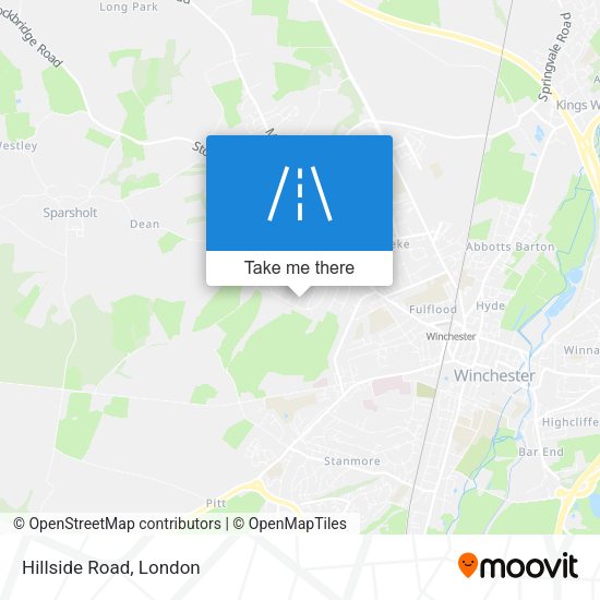 Hillside Road map