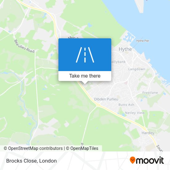 Brocks Close map