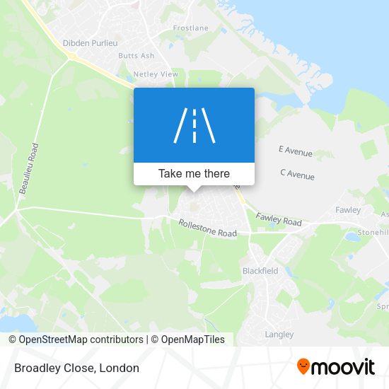 Broadley Close map