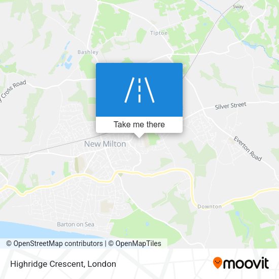 Highridge Crescent map
