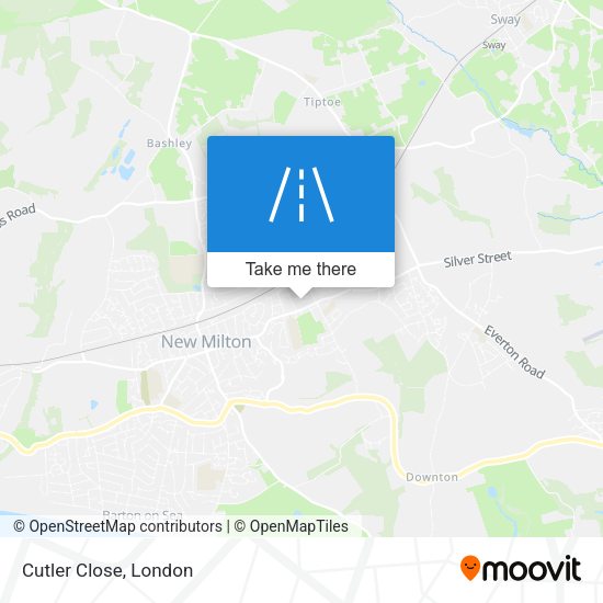 Cutler Close map