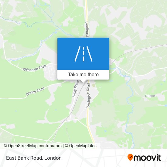 East Bank Road map