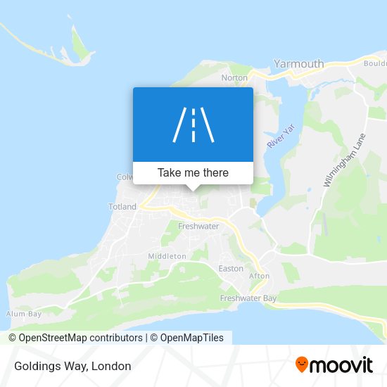 Goldings Way map