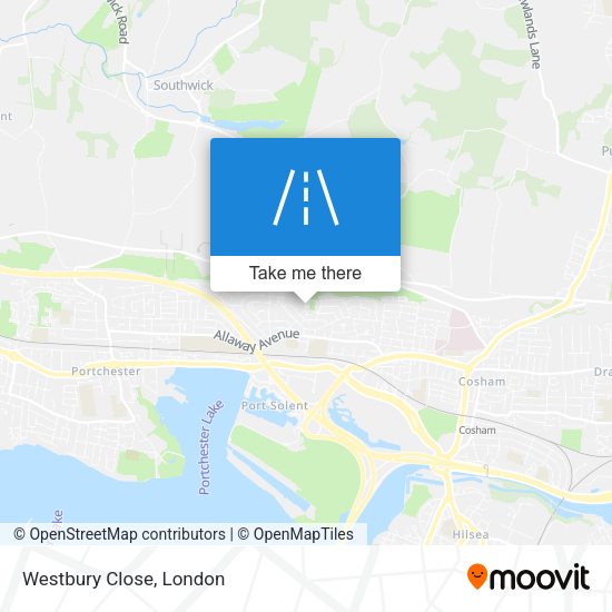 Westbury Close map