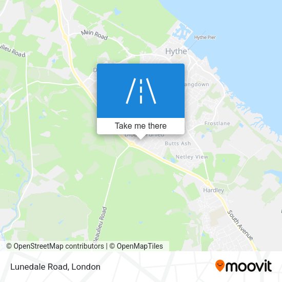 Lunedale Road map