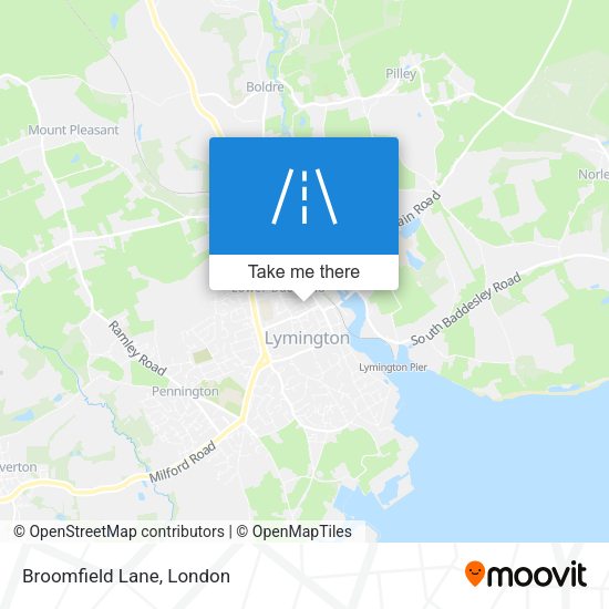 Broomfield Lane map