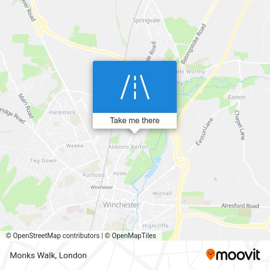 Monks Walk map