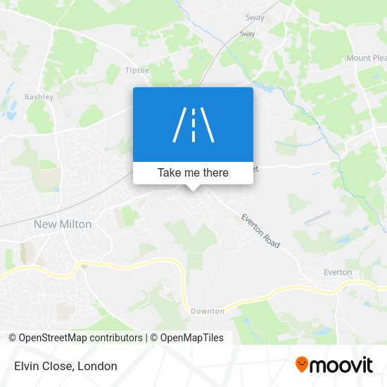 Elvin Close map