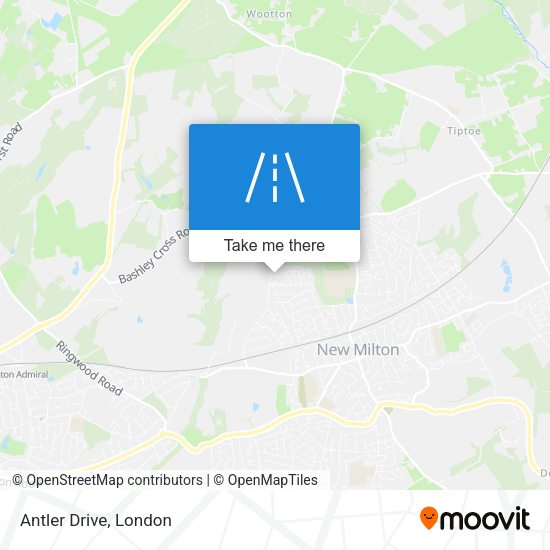 Antler Drive map