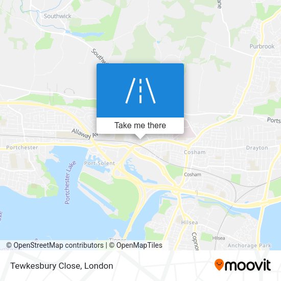 Tewkesbury Close map