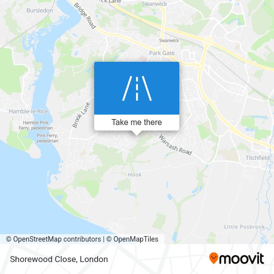 Shorewood Close map