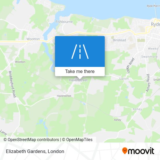 Elizabeth Gardens map