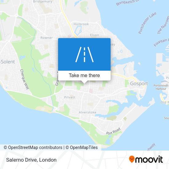Salerno Drive map