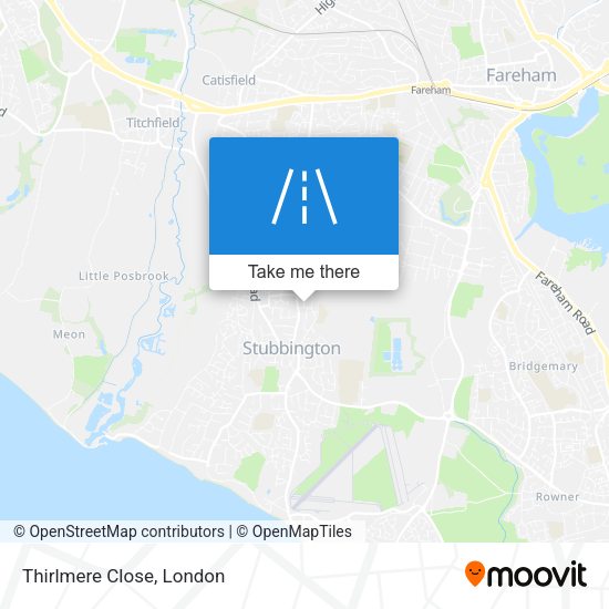 Thirlmere Close map