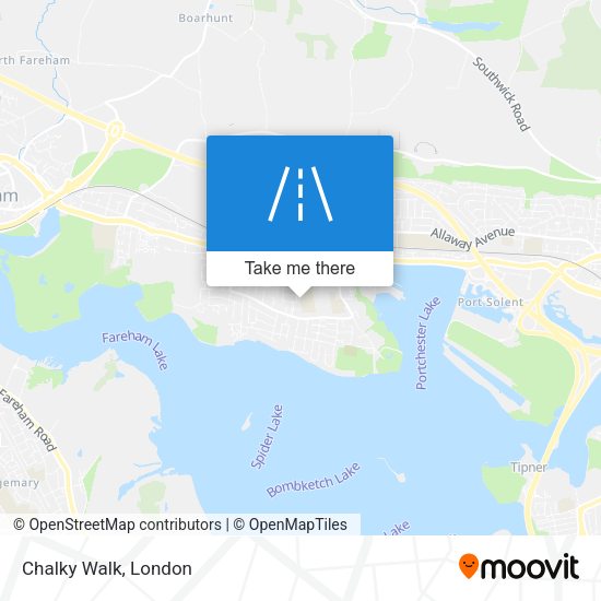 Chalky Walk map