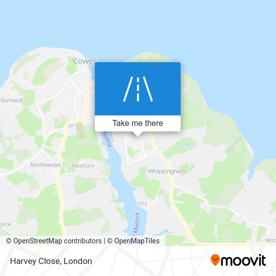 Harvey Close map
