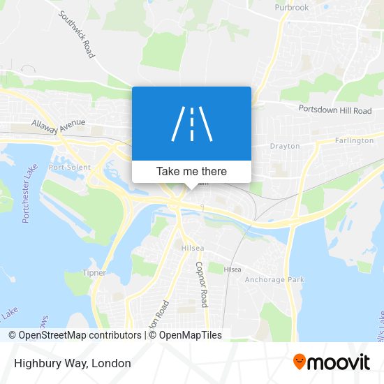 Highbury Way map