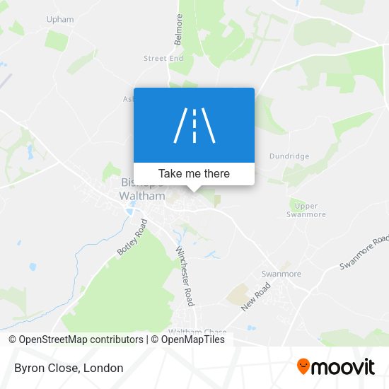 Byron Close map