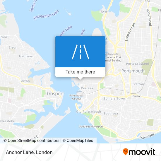 Anchor Lane map