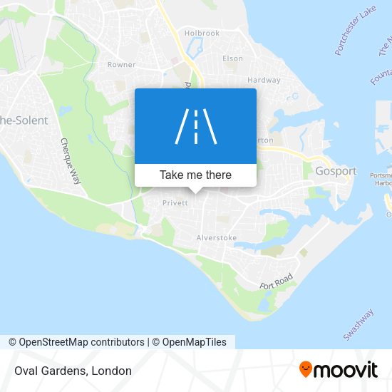 Oval Gardens map