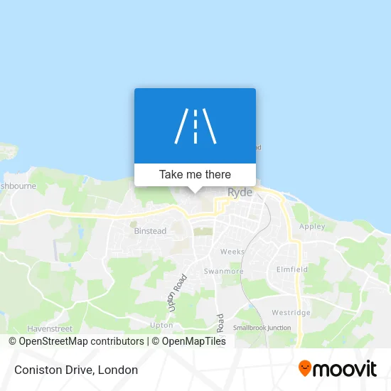 Coniston Drive map